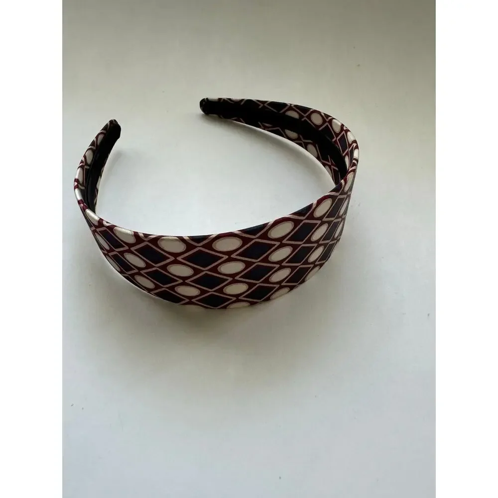 NWOT A Bundle of Five Head Bands- Retro Print and Black Rhinestone